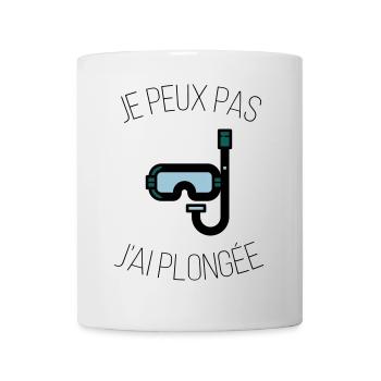 Ich kann nicht, dass ich getaucht bin - Tasse - Weiß - Vorne