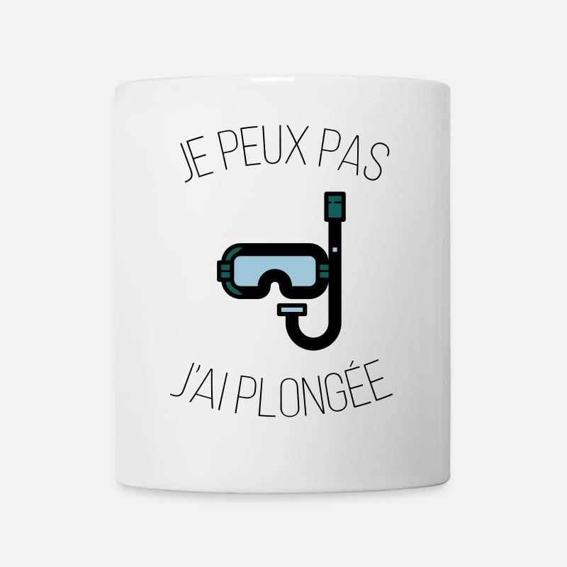 Ich kann nicht, dass ich getaucht bin - Tasse - Weiß