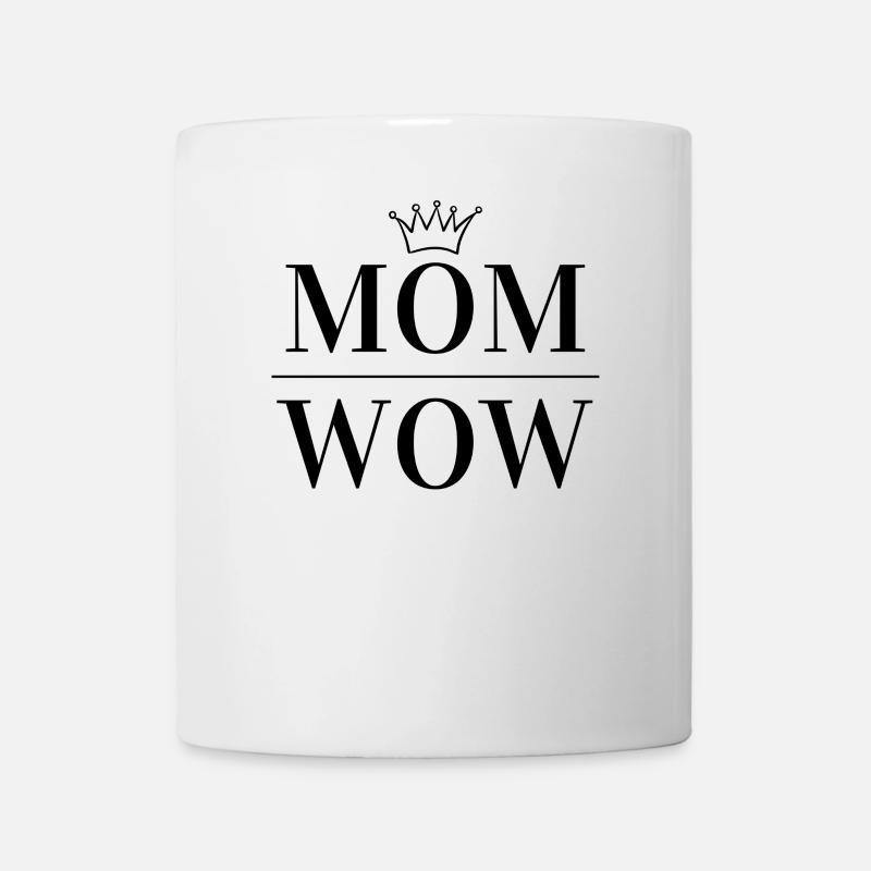 Motif géométrique abstrait en bleu - Mug blanc - blanc