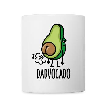 Dadvocado funny farting avocado dad fart daddy - Mug - white - Front