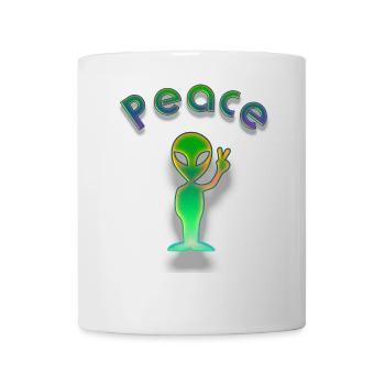 Étranger de la paix - Mug blanc - blanc - Devant