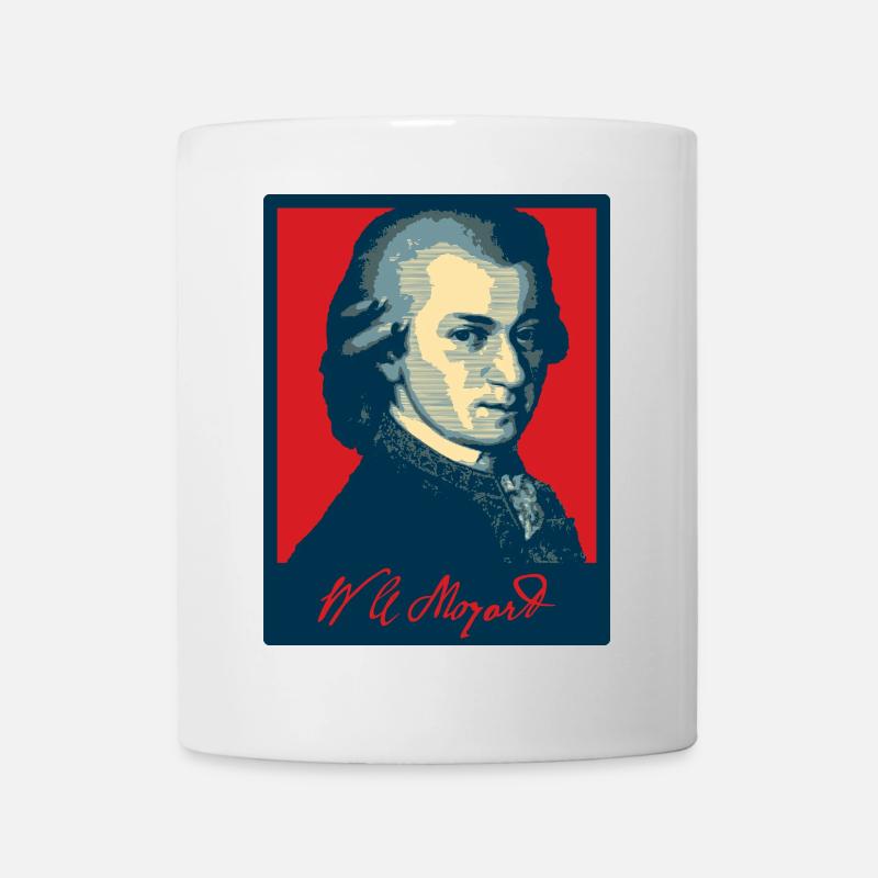 Wolfgang Amadeus Mozart - Mug blanc - blanc