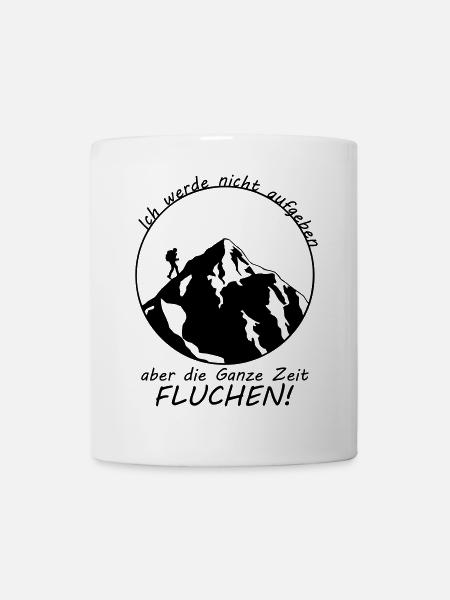 Randonnée disant - Mug blanc - blanc
