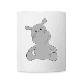Nilpferd - Tasse - Weiß - Vorne