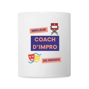 Meilleur coach d'impro au monde - Mug blanc - blanc - Devant
