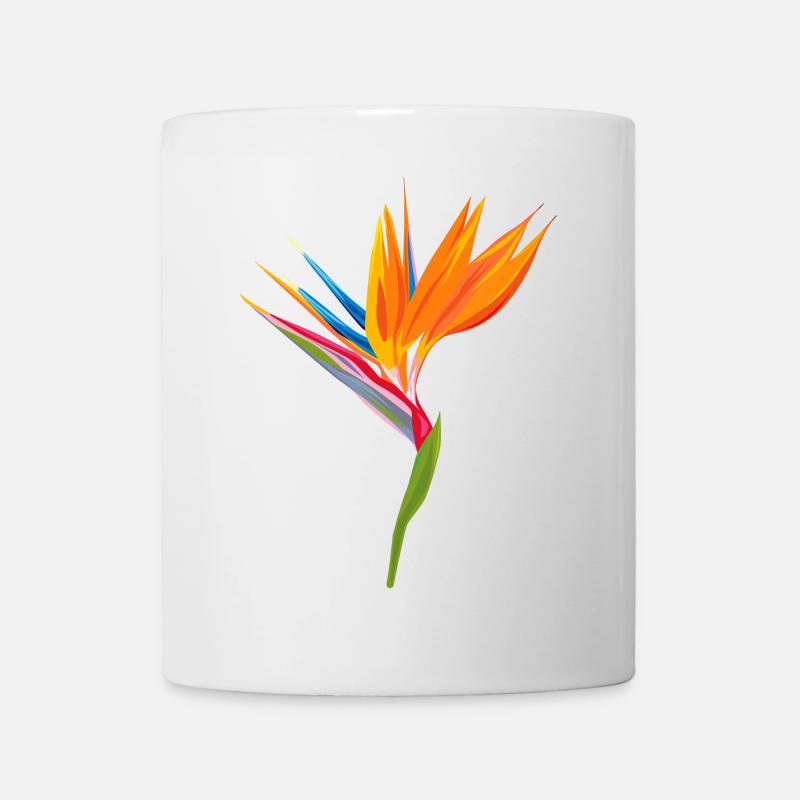 Paradiesvogel Farbenspiel - Tasse - Weiß