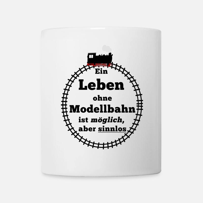 Modelleisenbahn - Tasse - Weiß