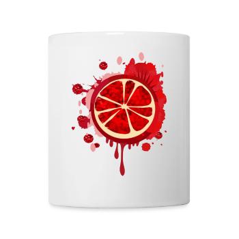 blutrotes Granatapfel Graffiti mit Kerne - Tasse - Weiß - Vorne