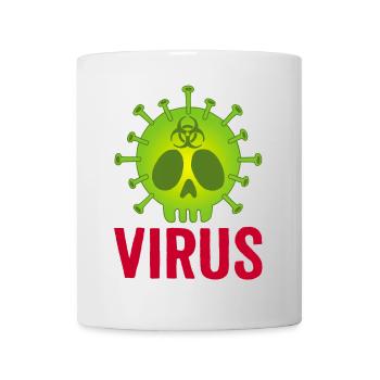 Skull virus - Mug - white - Front