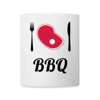 BBQ - Barbecue - Grill - Mug - white - Front