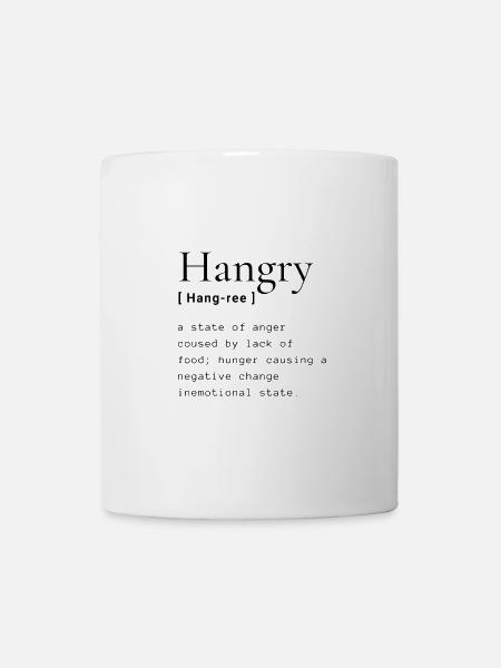 Hangry black - Mug - white