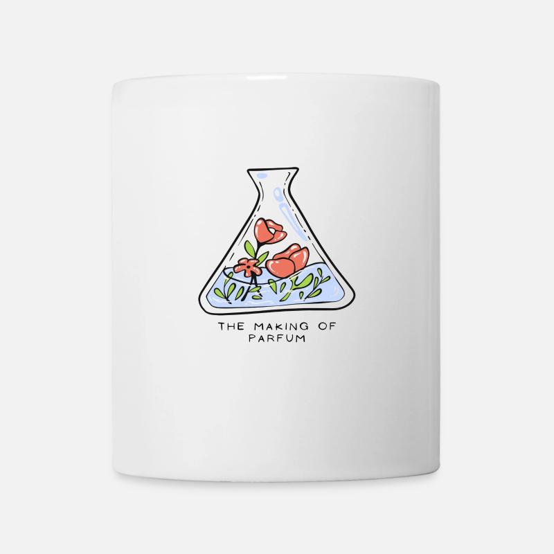 The making of parfum - Tasse - Weiß