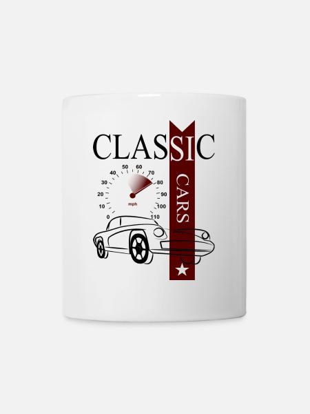 Voitures classiques automobiles - Mug blanc - blanc