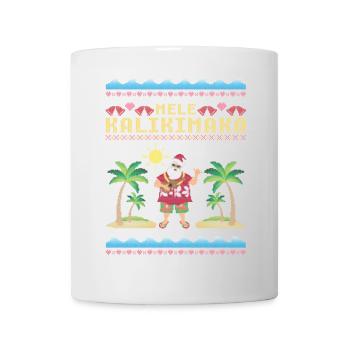 Mele Kalikimaka Santa - Mug blanc - blanc - Devant