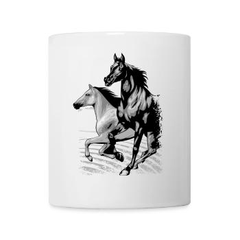 Equitation - cavalier - sport équestre - beaux chevaux - Mug blanc - blanc - Devant