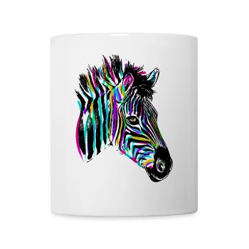 Colorful Zebra - Colored Zebra - Mug - white - Front