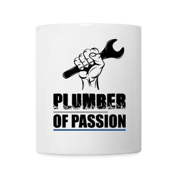 plombier - Mug blanc - blanc - Devant