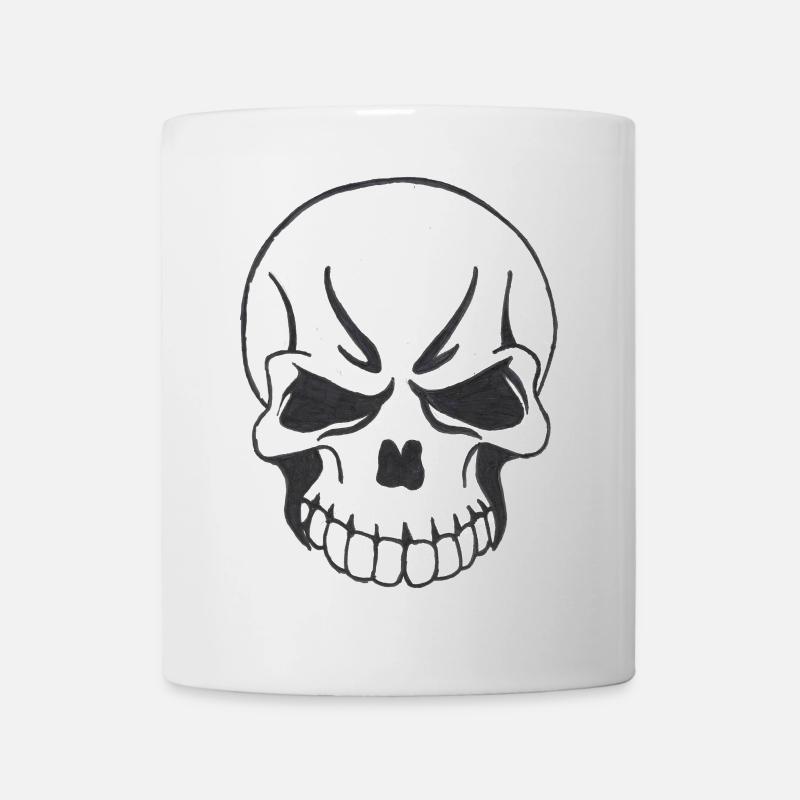 SKULL COMIC STYLE - Mug blanc - blanc