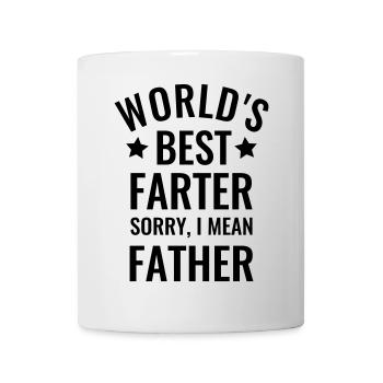 Best Father Sayings Funny World's Best Farter - Mug - white - Front
