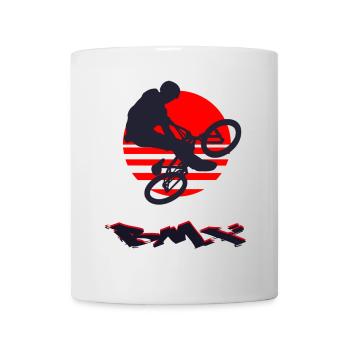 Le BMX - Mug blanc - blanc - Devant