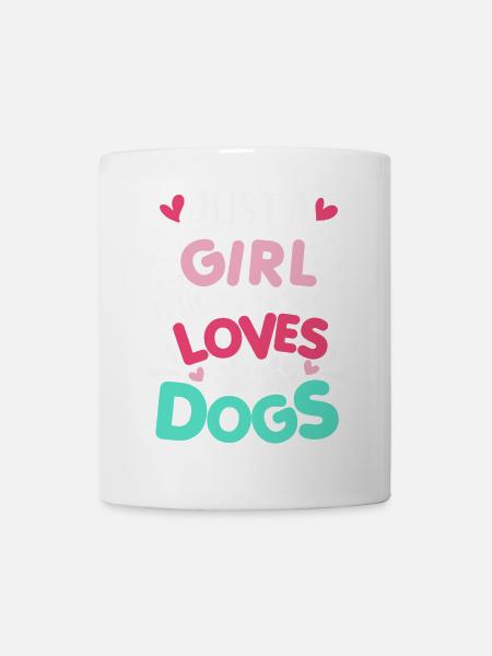 Just A Girl Who Loves Dogs Saying - Mug - white