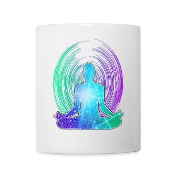 Méditation spirituelle éveil zen - Mug blanc - blanc - Devant