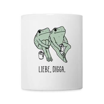 Liebe Digga hipster Frösche - Tasse - Weiß - Vorne
