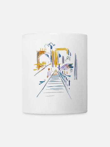 Architecture Abstraite - Mug blanc - blanc