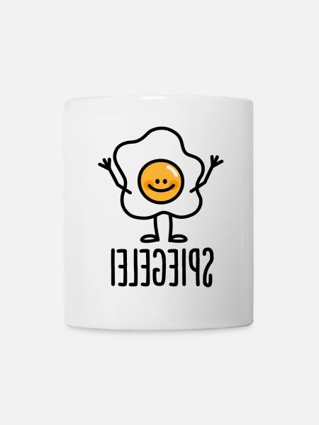 Spiegelei Spiegelbild Keto Ketogen Keton Ei Diät - Tasse - Weiß