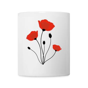 corn poppy - Mug - white - Front