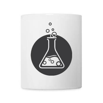 Symbol Scientist Chemistry Flask icon Logo - Mug - white - Front