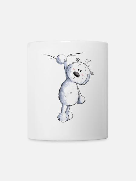 Drolliger Kleiner Bär I Wildtier Comic - Tasse - Weiß