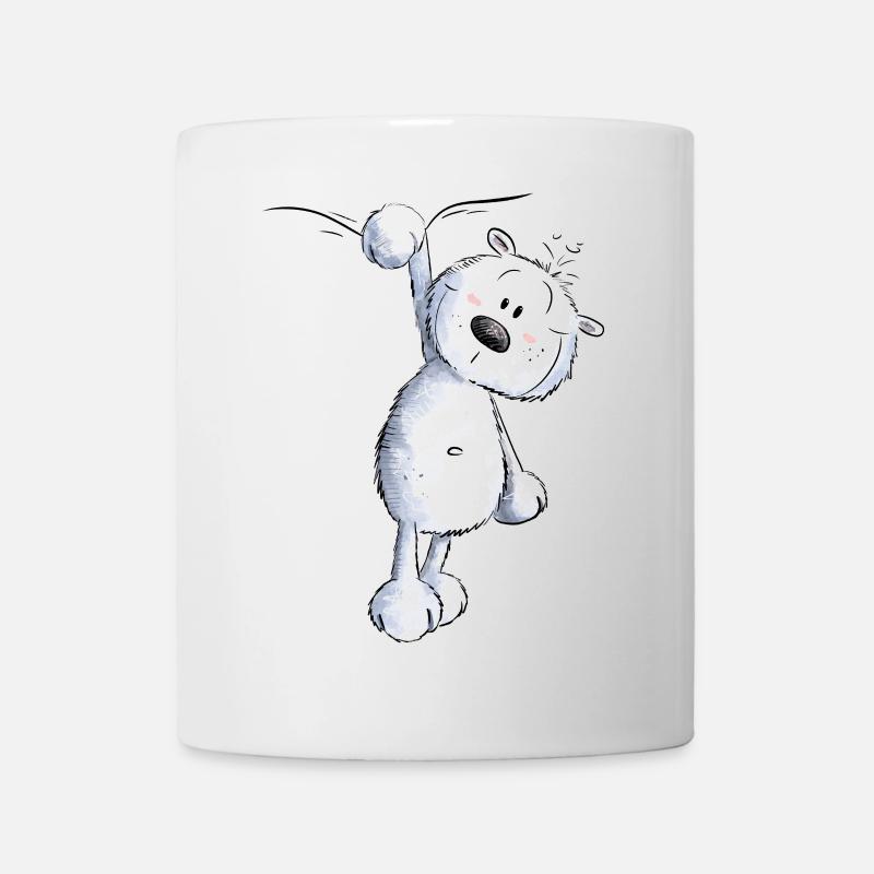 Droll Little Bear I Wild Animal Comic - Mug blanc - blanc