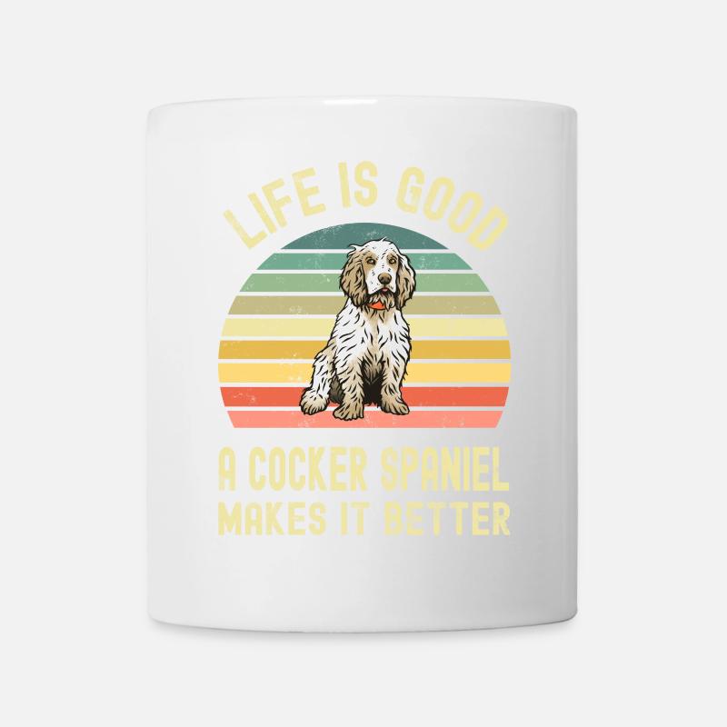 Hund Cocker Spaniel - Tasse - Weiß
