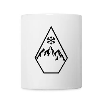 Ski Snowboard Snowflake Diamond - Tasse - Weiß - Vorne