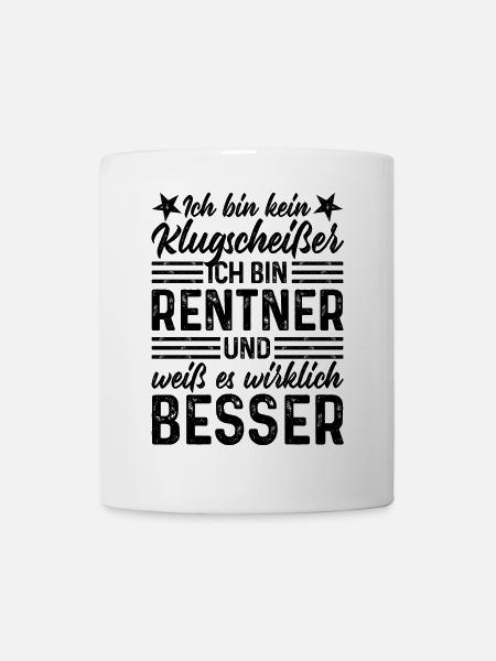 Rentner Klugscheißer - Tasse - Weiß