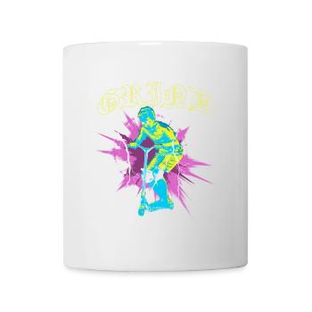 | de scooter Freestyle Cadeau pour enfants - Mug blanc - blanc - Devant
