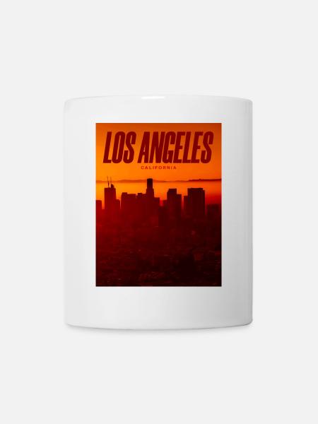 LA Sunset Skyline - Mug blanc - blanc