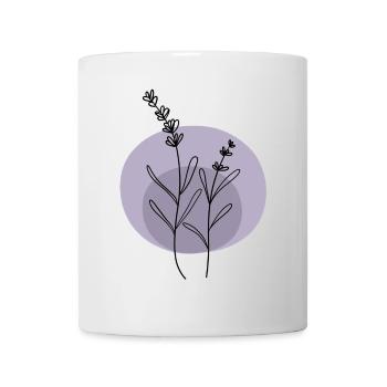 Lavendel schwarz lila - Tasse - Weiß - Vorne