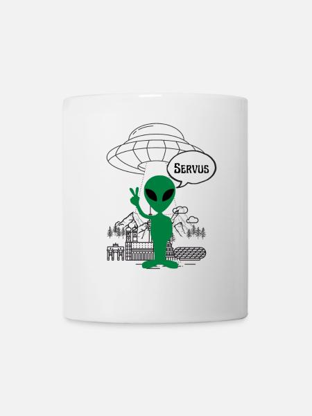 Servus Alien ART - Tasse - Weiß