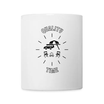 Camping mit Dachzelt - Tasse - Weiß - Vorne