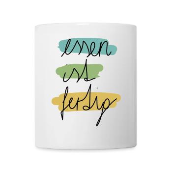 Essen ist fertig - Tasse - Weiß - Vorne