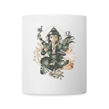 faszinierender Ganesha ein Gott mit Elefantenkopf - Tasse - Weiß - Vorne