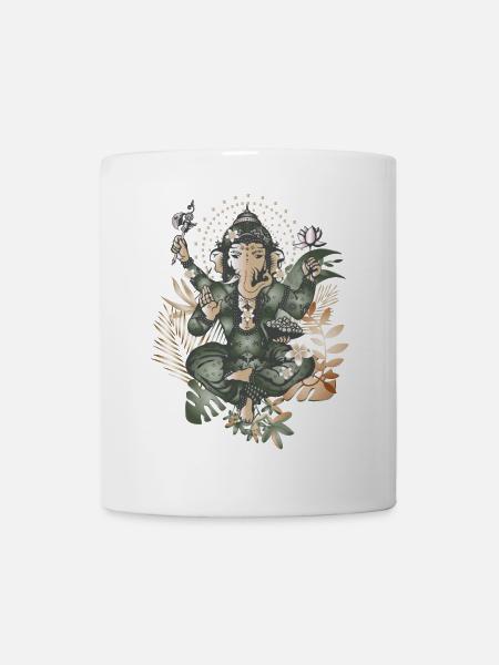 faszinierender Ganesha ein Gott mit Elefantenkopf - Tasse - Weiß