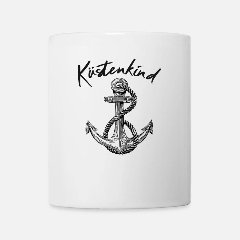 Küstenkind - Anker - Tasse - Weiß