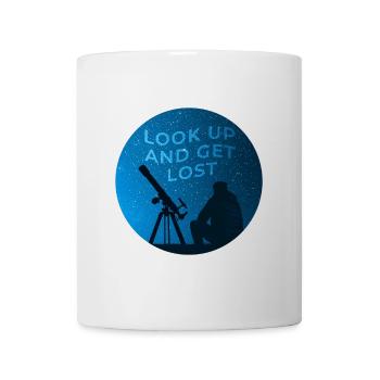 View of the starry sky - Mug - white - Front
