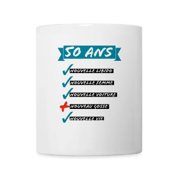 50 ans- Nouvelle libido  - Mug blanc - blanc - Devant