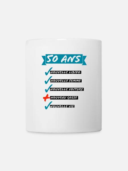 50 ans- Nouvelle libido - Mug blanc - blanc