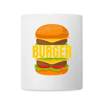 Burger, Burger essen, Burger-Fan - Tasse - Weiß - Vorne