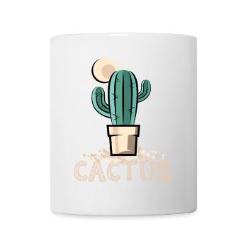 cactus cactus cactus symbol sun desert sand - Mug - white - Front